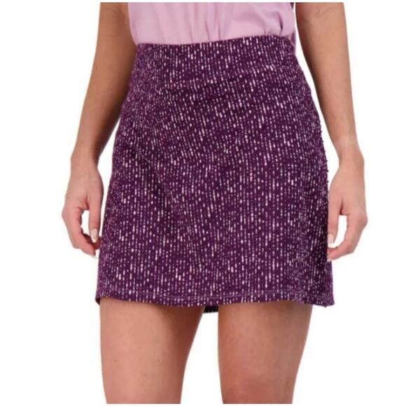 Tranquility Purple Patterned Tennis Golf Skort Skirt Activewear Size Medium - Picture 1 of 4